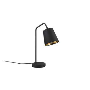 Čierna stolová lampa s textilným tienidlom (výška 45 cm) Buddy – Trio vyobraziť
