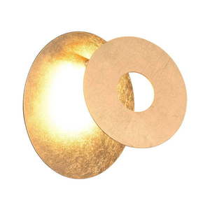 LED nástenné svietidlo v zlatej farbe Leano – Trio vyobraziť