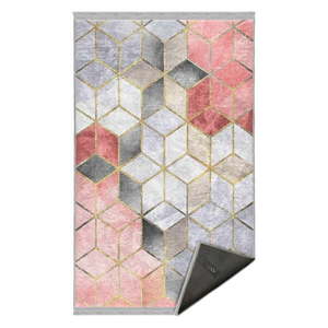 Sivo-ružový prateľný koberec 80x140 cm – Mila Home vyobraziť