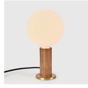 Hnedá stmievateľná stolová lampa (výška 28 cm) Knuckle – tala vyobraziť
