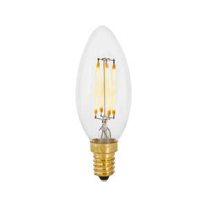 Teplá LED filamentová stmievateľná žiarovka E14, 4 W Candle - tala vyobraziť