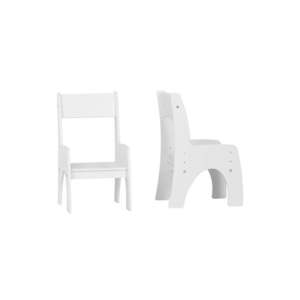 Biela detská stolička Klips – Pinio vyobraziť