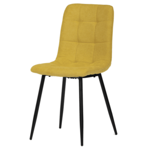 Sconto Jedálenská stolička KARA žltá/čierna vyobraziť