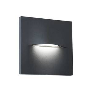 Viokef Vonkajšie nástenné svietidlo LED Vita, tmavosivá farba, 14 x 14 cm vyobraziť