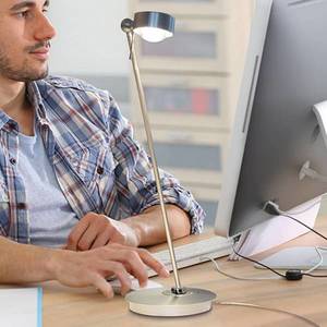Top Light LED stolová lampa Puk Table Single chróm matná vyobraziť