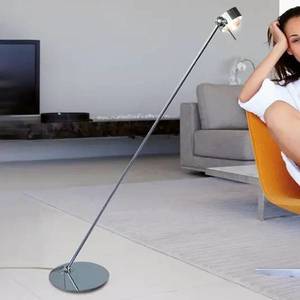 Top Light LED stojacia lampa Puk Floor Mini Single chróm matná vyobraziť