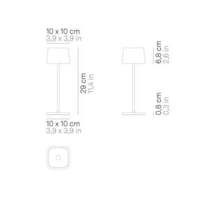 Zafferano Zafferano Ofelia 3K dobíjacia stolová lampa IP65 corten vyobraziť