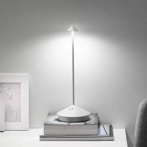 Zafferano Zafferano Pina 3K nabíjateľná stolová lampa IP54 biela vyobraziť