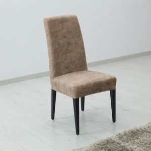 Poťah elastický na celú stoličku, komplet 2 ks Estivella odolný proti škvrnám, béžová vyobraziť