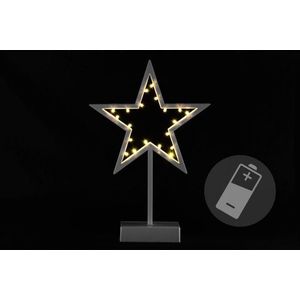 Nexos 28280 Vianočná dekorácia - svietiaca hviezda na stojane - 38 cm, 20 LED diód vyobraziť