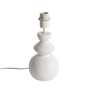 Dizajnová stolná lampa biela keramika 15 cm bez tienidla - Alisia vyobraziť