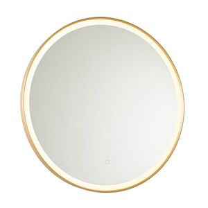 Kúpeľňové zrkadlo zlaté 70 cm vrátane LED s dotykovým stmievačom - Miral vyobraziť