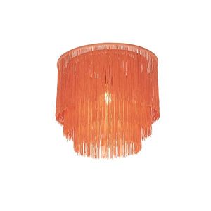 Orientálna stropná lampa zlatoružového odtieňa s okrajmi - Franxa vyobraziť