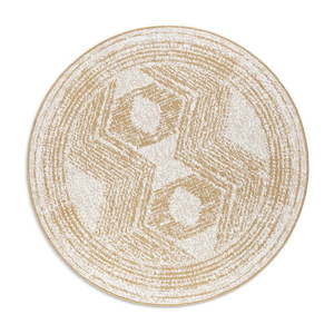 Okrovožlto-krémový okrúhly vonkajší koberec ø 200 cm Gemini – Elle Decoration vyobraziť