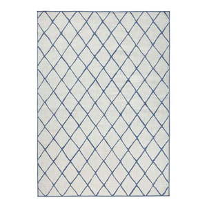 Modro-krémový vonkajší koberec NORTHRUGS Malaga, 200 x 290 cm vyobraziť
