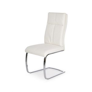 HALMAR K231 jedálenská stolička biela / chróm vyobraziť