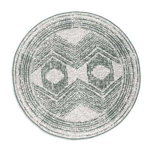 Krémovo-zelený okrúhly vonkajší koberec ø 200 cm Gemini – Elle Decoration vyobraziť