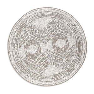 Krémovo-hnedý okrúhly vonkajší koberec ø 200 cm Gemini – Elle Decoration vyobraziť