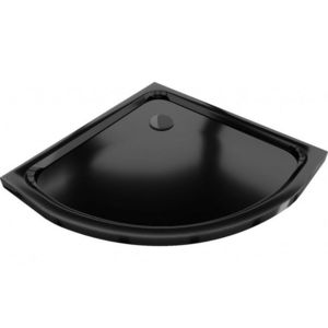 MEXEN/S - Flat sprchová vanička štvrťkruhová slim 70 x 70, černá + čierny sifón 41707070B vyobraziť