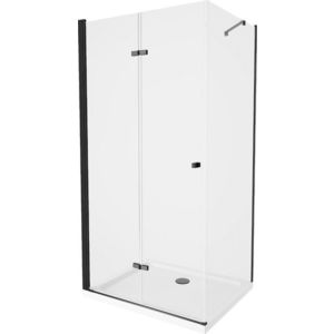 MEXEN/S - Lima sprchovací kút 120x80, transparent, čierna + biela vanička so sifónom 856-120-080-70-00-4010B vyobraziť