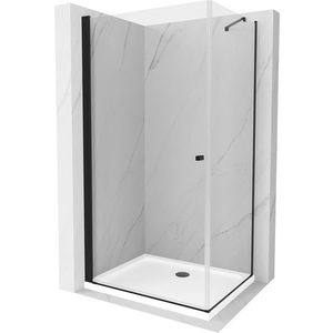 MEXEN/S - Pretória sprchovací kút 70x70, transparent, čierna + sprchová vanička vrátane sifónu 852-070-070-70-00-4010B vyobraziť