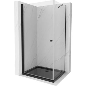 MEXEN/S - Pretória sprchovací kút 70x90, transparent, čierna + sprchová vanička vrátane sifónu 852-070-090-70-00-4070B vyobraziť
