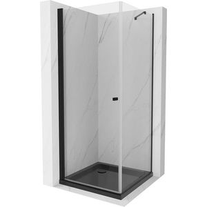 MEXEN/S - Pretória sprchovací kút 70x70, transparent, čierna + sprchová vanička vrátane sifónu 852-070-070-70-00-4070B vyobraziť