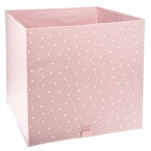 Textilný košík na hračky Pink Stars 29x29 cm ružový vyobraziť