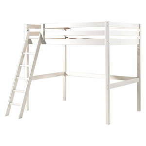 Biela detská posteľ s rebríkom Vipack Pino, 140 × 200 cm vyobraziť