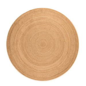 Obojstranný jutový okrúhly koberec v prírodnej farbe ø 100 cm Braided Gold – Hanse Home vyobraziť