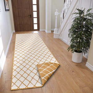 Okrovožlto-biely vonkajší koberec 80x350 cm Malaga – NORTHRUGS vyobraziť