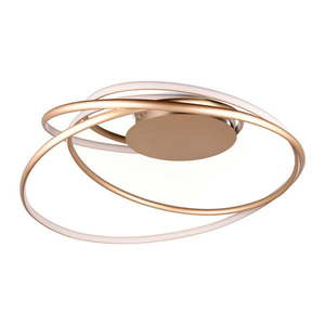 LED stropné svietidlo s kovovým tienidlom v zlatej farbe Nala – Trio Select vyobraziť
