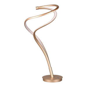 LED stolová lampa s kovovým tienidlom v zlatej farbe (výška 56 cm) Nala – Trio Select vyobraziť