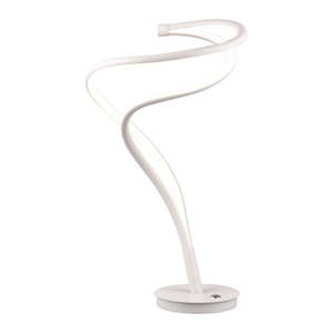 Biela LED stolová lampa s kovovým tienidlom (výška 56 cm) Nala – Trio Select vyobraziť