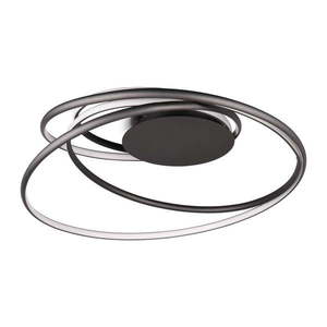 Čierne LED stropné svietidlo s kovovým tienidlom Nala – Trio Select vyobraziť