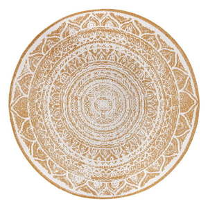 Okrovožlto-biely okrúhly vonkajší koberec ø 140 cm Siruma – NORTHRUGS vyobraziť