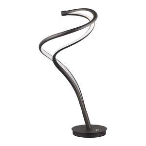 Čierna LED stolová lampa s kovovým tienidlom (výška 56 cm) Nala – Trio Select vyobraziť