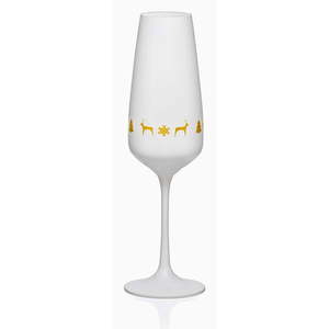 Súprava 6 bielych pohárov na šampanské Crystalex Nordic Vintage, 190 ml vyobraziť