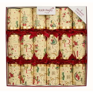 Vianočné crackery v súprave 6 ks Holiday Time - Robin Reed vyobraziť