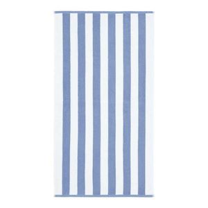 Biela/modrá bavlnená osuška 70x120 cm Stripe Jacquard – Bianca vyobraziť