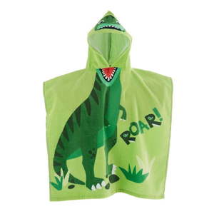 Zelené bavlnené detské pončo Dinosaur – Catherine Lansfield vyobraziť