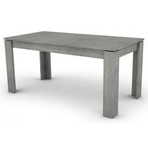 Jedálenský stôl Inter 160x80 cm, šedý betón, rozkladacia% vyobraziť
