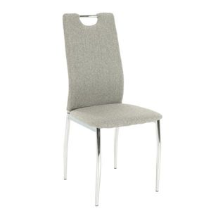 KONDELA Jedálenská stolička, béžový melír/chróm, OLIVA NEW vyobraziť