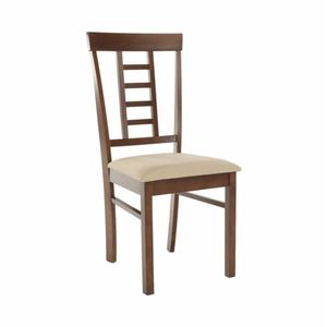 KONDELA Jedálenská stolička, orech/béžová, OLEG NEW vyobraziť