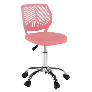 Otočná stolička, ružová/chróm, SELVA vyobraziť