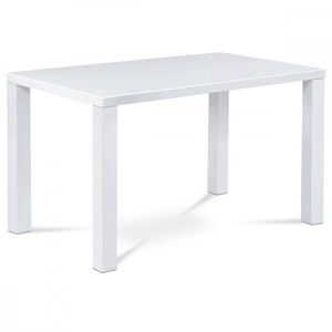 AUTRONIC AT-3006 WT jedálenský stôl 120x80x76cm, vysoký lesk biely vyobraziť