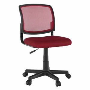 KONDELA Otočná stolička, tmavočervená/čierna, RAMIZA vyobraziť