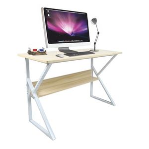 KONDELA Písací stôl s policou, dub prírodný/biela, TARCAL 80 vyobraziť
