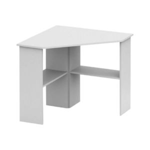 PC stôl, rohový, biela, RONY NEW vyobraziť