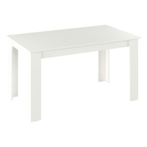 KONDELA Jedálenský stôl, biela, 140x80 cm, GENERAL NEW vyobraziť